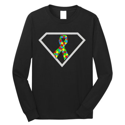 Autism Awareness Autism Superhero Long Sleeve Shirt