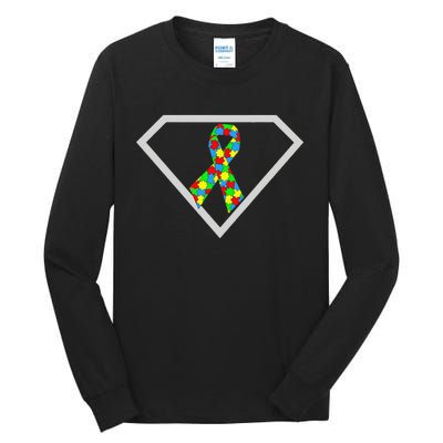 Autism Awareness Autism Superhero Tall Long Sleeve T-Shirt