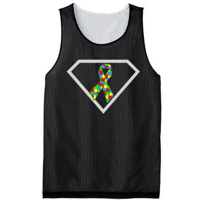 Autism Awareness Autism Superhero Mesh Reversible Basketball Jersey Tank