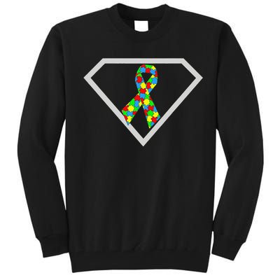 Autism Awareness Autism Superhero Tall Sweatshirt