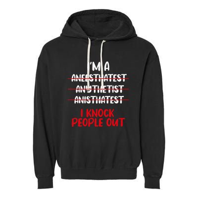 Anesthesiologist Anaesthetist Anaesthesiologist Anesthesia Garment-Dyed Fleece Hoodie