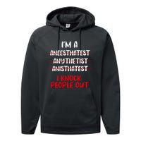 Anesthesiologist Anaesthetist Anaesthesiologist Anesthesia Performance Fleece Hoodie