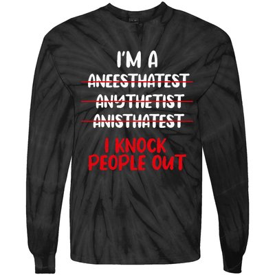 Anesthesiologist Anaesthetist Anaesthesiologist Anesthesia Tie-Dye Long Sleeve Shirt