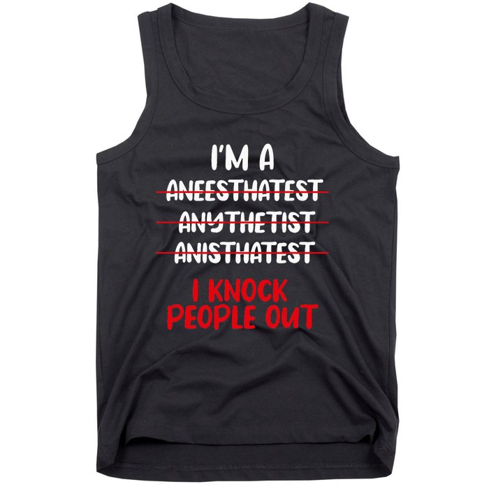 Anesthesiologist Anaesthetist Anaesthesiologist Anesthesia Tank Top