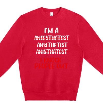 Anesthesiologist Anaesthetist Anaesthesiologist Anesthesia Premium Crewneck Sweatshirt