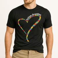 Autism Awareness Autism Grandma Heart Cooling Performance Crew T-Shirt