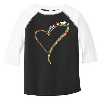 Autism Awareness Autism Grandma Heart Toddler Fine Jersey T-Shirt