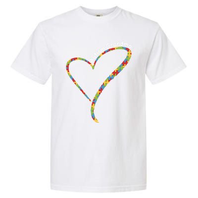 Autism Awareness Autism Grandma Heart Garment-Dyed Heavyweight T-Shirt