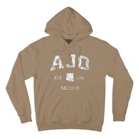 Ajo Arizona Az Vintage Athletic Sports Hoodie