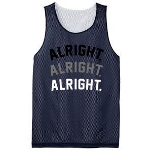 Alright Alright Alright Mesh Reversible Basketball Jersey Tank