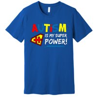 Autism Awareness Autism Is My Super Power Superhero Gift Premium T-Shirt