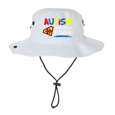 Autism Awareness Autism Is My Super Power Superhero Gift Legacy Cool Fit Booney Bucket Hat