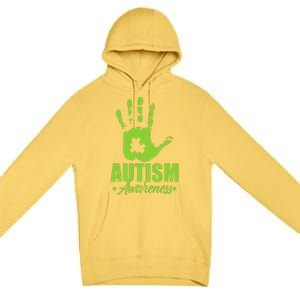 Autism Awareness Autistic Support Unique ASD Heart Gift Premium Pullover Hoodie