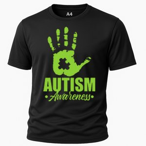 Autism Awareness Autistic Support Unique ASD Heart Gift Cooling Performance Crew T-Shirt