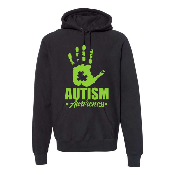 Autism Awareness Autistic Support Unique ASD Heart Gift Premium Hoodie