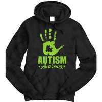 Autism Awareness Autistic Support Unique ASD Heart Gift Tie Dye Hoodie