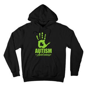 Autism Awareness Autistic Support Unique ASD Heart Gift Tall Hoodie