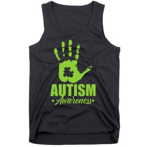 Autism Awareness Autistic Support Unique ASD Heart Gift Tank Top