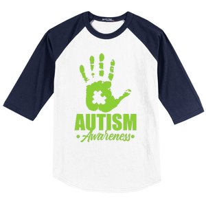 Autism Awareness Autistic Support Unique ASD Heart Gift Baseball Sleeve Shirt