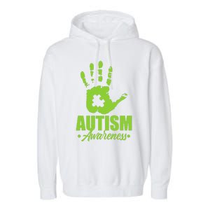 Autism Awareness Autistic Support Unique ASD Heart Gift Garment-Dyed Fleece Hoodie