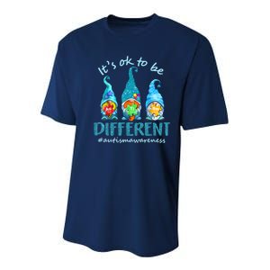 Autism Awareness Acceptance Wo Its Ok To Be Different Youth Performance Sprint T-Shirt