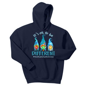 Autism Awareness Acceptance Wo Its Ok To Be Different Kids Hoodie