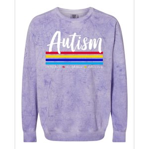 Autism Awareness Acceptance Advocacy Colorblast Crewneck Sweatshirt