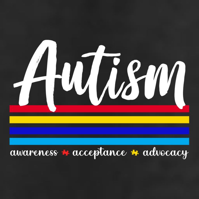 Autism Awareness Acceptance Advocacy 7 Panel Mesh Trucker Snapback Hat