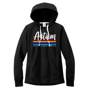 Autism Awareness Acceptance Advocacy Women's Fleece Hoodie