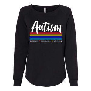 Autism Awareness Acceptance Advocacy Womens California Wash Sweatshirt