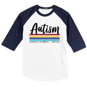 Autism Awareness Acceptance Advocacy Baseball Sleeve Shirt