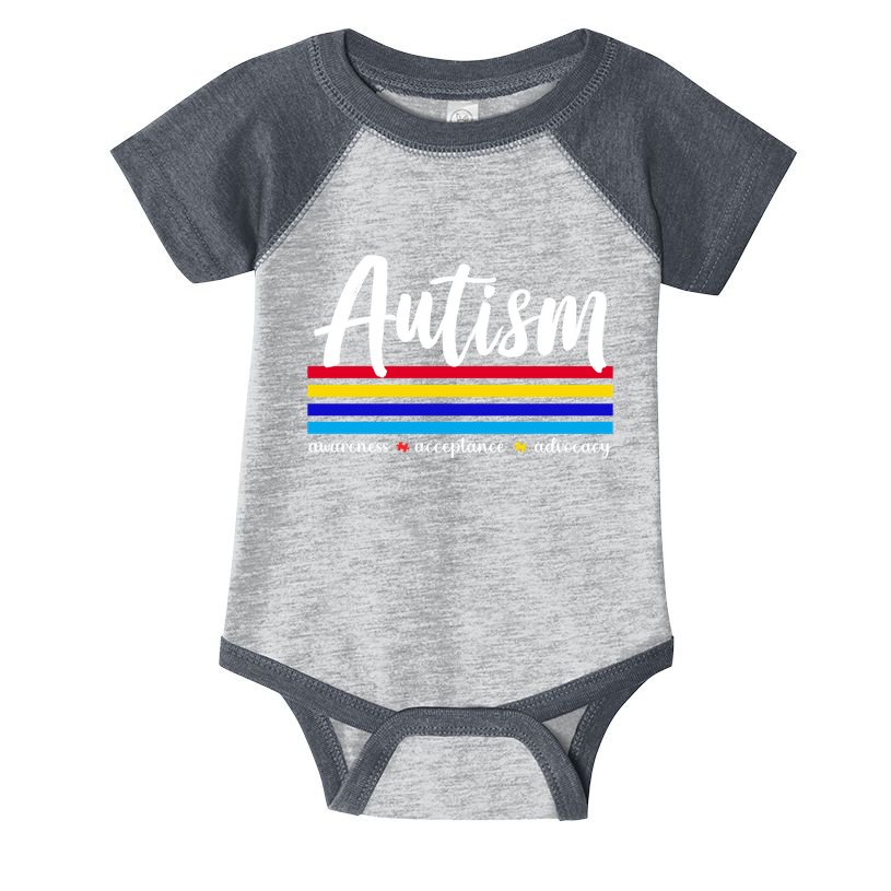 Autism Awareness Acceptance Advocacy Infant Baby Jersey Bodysuit