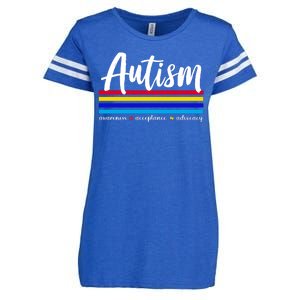 Autism Awareness Acceptance Advocacy Enza Ladies Jersey Football T-Shirt