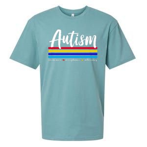 Autism Awareness Acceptance Advocacy Sueded Cloud Jersey T-Shirt