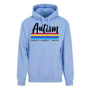 Autism Awareness Acceptance Advocacy Unisex Surf Hoodie