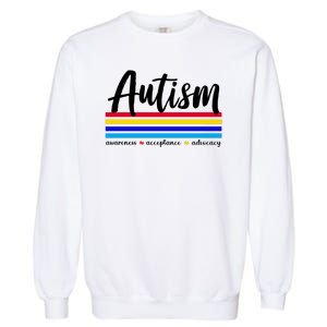 Autism Awareness Acceptance Advocacy Garment-Dyed Sweatshirt