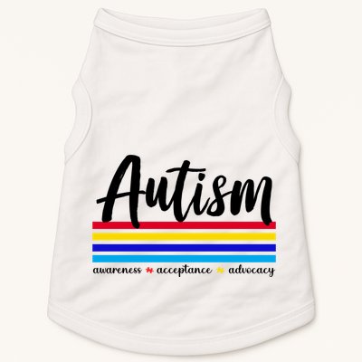 Autism Awareness Acceptance Advocacy Doggie Tank