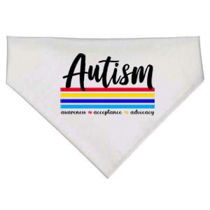 Autism Awareness Acceptance Advocacy USA-Made Doggie Bandana