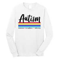 Autism Awareness Acceptance Advocacy Long Sleeve Shirt