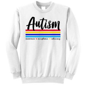 Autism Awareness Acceptance Advocacy Sweatshirt