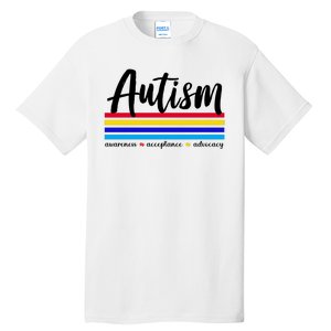 Autism Awareness Acceptance Advocacy Tall T-Shirt