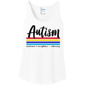 Autism Awareness Acceptance Advocacy Ladies Essential Tank