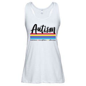 Autism Awareness Acceptance Advocacy Ladies Essential Flowy Tank