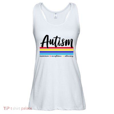 Autism Awareness Acceptance Advocacy Ladies Essential Flowy Tank