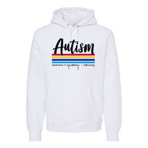 Autism Awareness Acceptance Advocacy Premium Hoodie