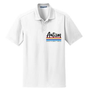 Autism Awareness Acceptance Advocacy Dry Zone Grid Polo