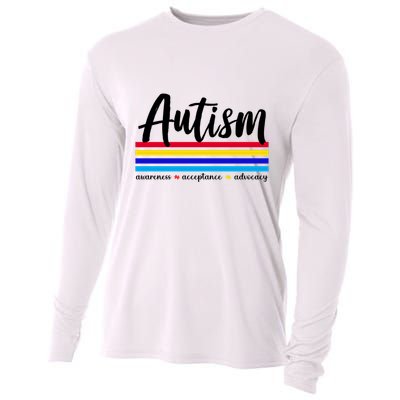 Autism Awareness Acceptance Advocacy Cooling Performance Long Sleeve Crew