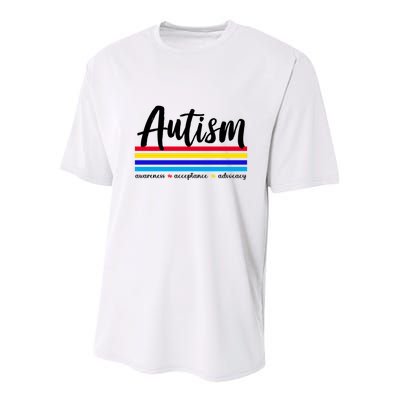 Autism Awareness Acceptance Advocacy Youth Performance Sprint T-Shirt