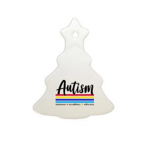 Autism Awareness Acceptance Advocacy Ceramic Tree Ornament