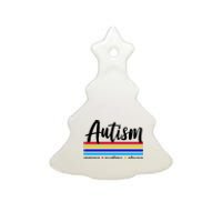 Autism Awareness Acceptance Advocacy Ceramic Tree Ornament